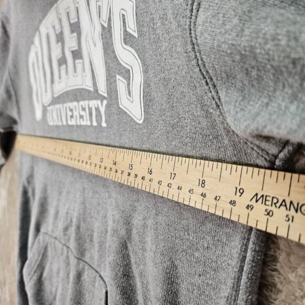 Queen's University Hoodie Gray College Sweatshirt Hooded Pullover Women's Size S - Picture 4 of 10